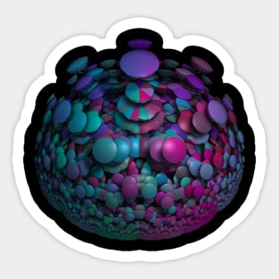 Colourful Discs Sticker